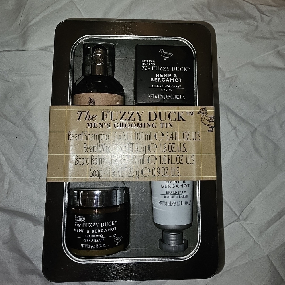 NEW Fuzzy Duck Hemp & Bergamot Collection Beard Grooming Kit NEW ➿️